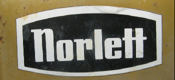 Norlett Logo with White text on a black background